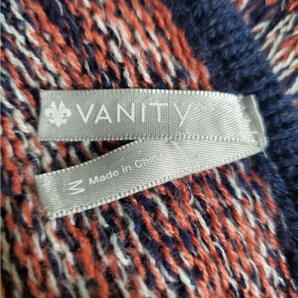 Vanity Open Knit Fringed Sweater Cardigan Size Medium - Picture 11 of 12